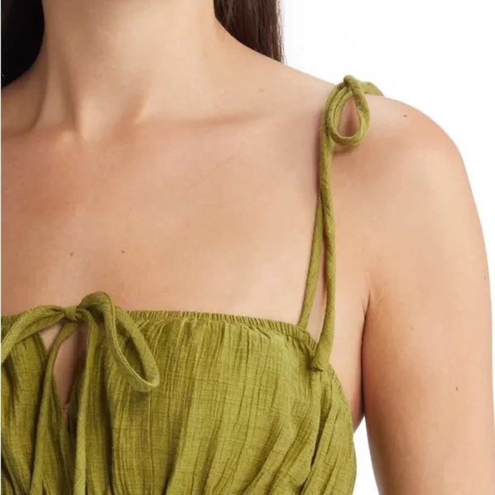 Cute Flirty Lily Morgan Women Soft Green Midi Dress - size L